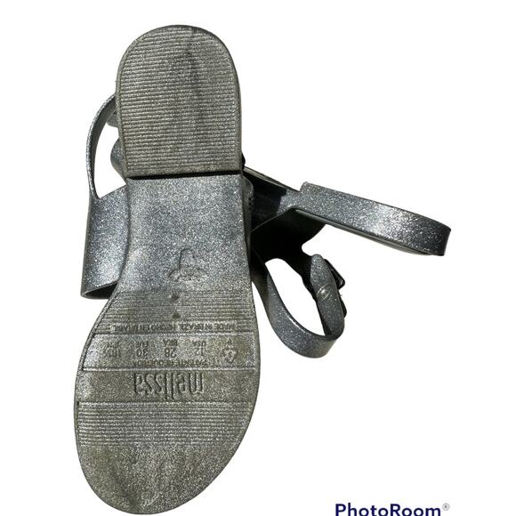 Mini Melissa Silver Sandals - Picture 2 of 6